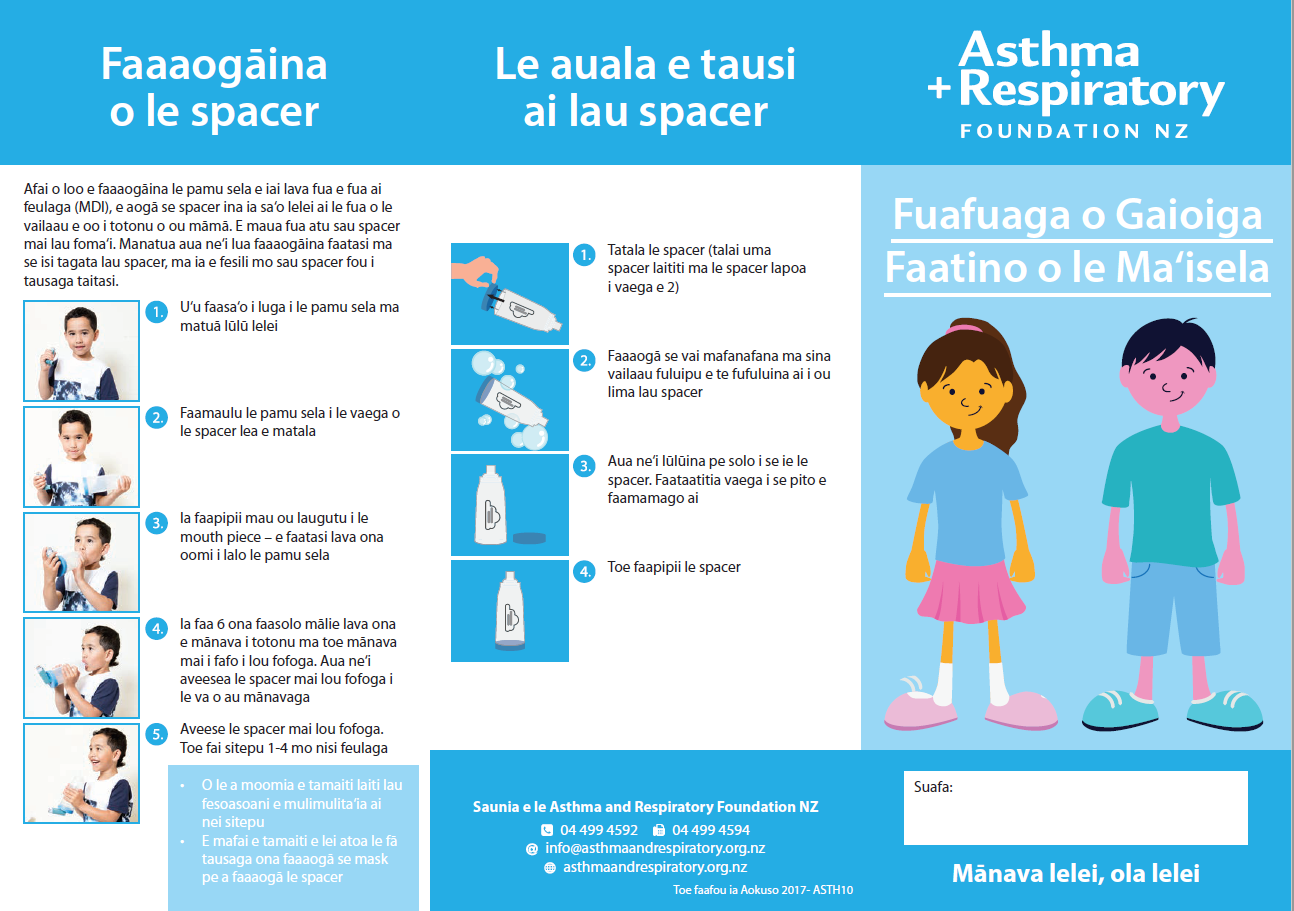 Child Asthma Action Plan (Samoan)