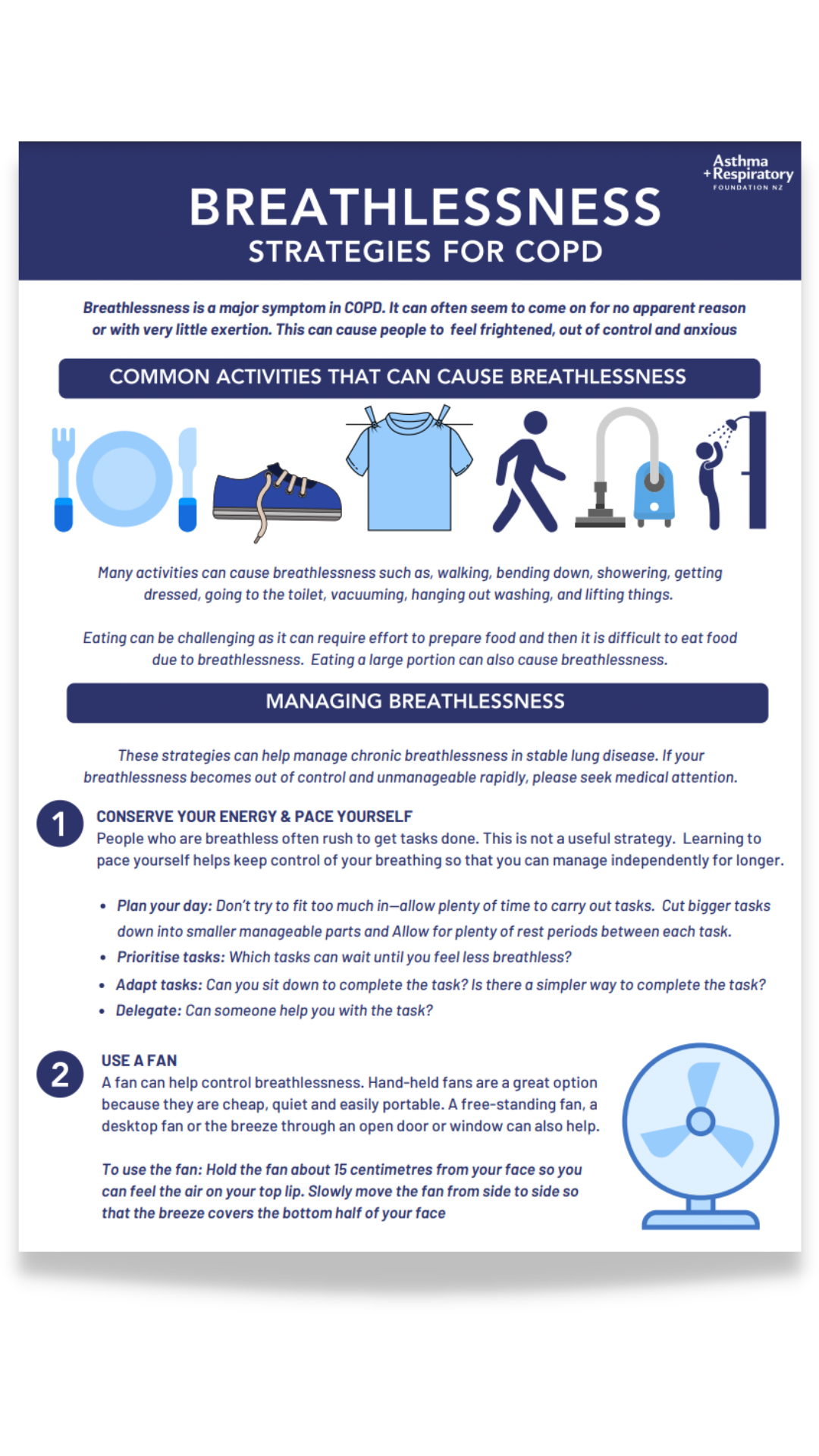 Breathlessness Strategies for COPD