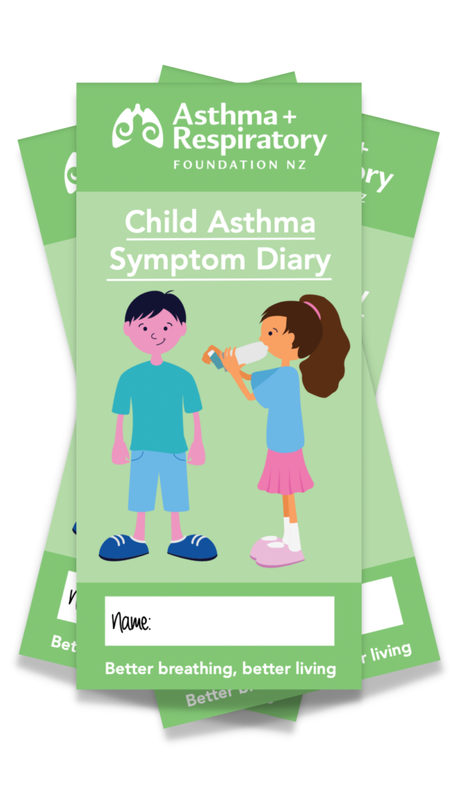 Child Asthma Symptom Diary Cover